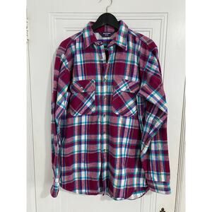 Retro Mighty Mac Tallman Flannel Shirt Men's Size L 16-16.5